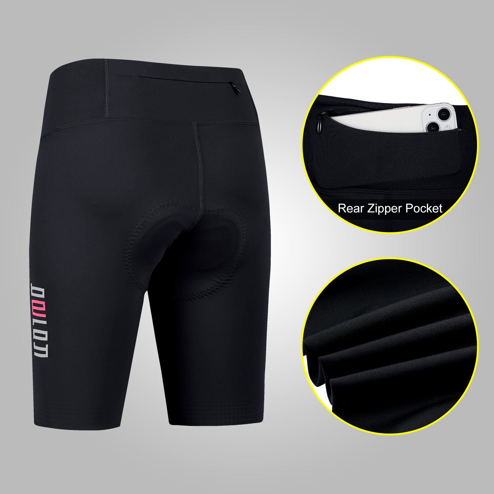 Bikewa Womens 4D Padded Bike Shorts High Waist Martinique Bikewa Womens 4D Padded Bike Shorts High Waist Martinique