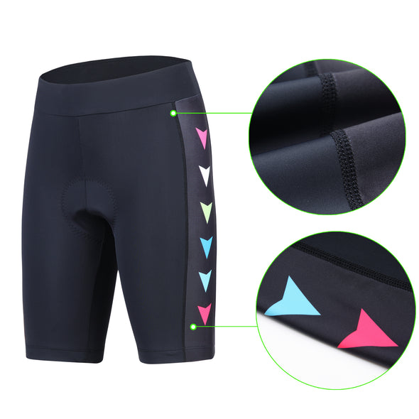 Beroy Women's Cycling Shorts with Gel Padding - Black