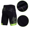 3D Gel Padded Bike Shorts Men - Green