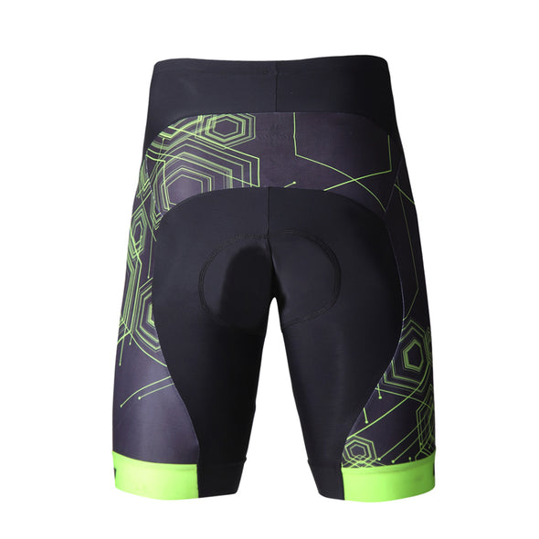 3D Gel Padded Bike Shorts Men - Green