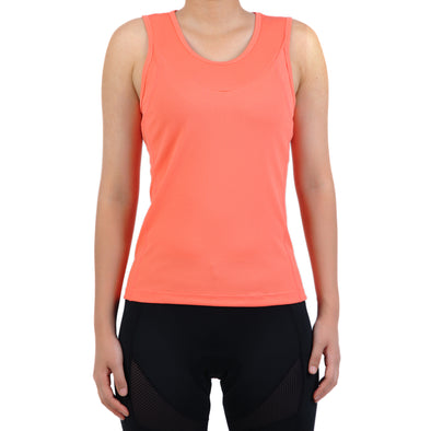 Racerback Cycling Jersey Women Indoor-Outdoor Bike Sleeveless Recreation Tank Tops with Pockets