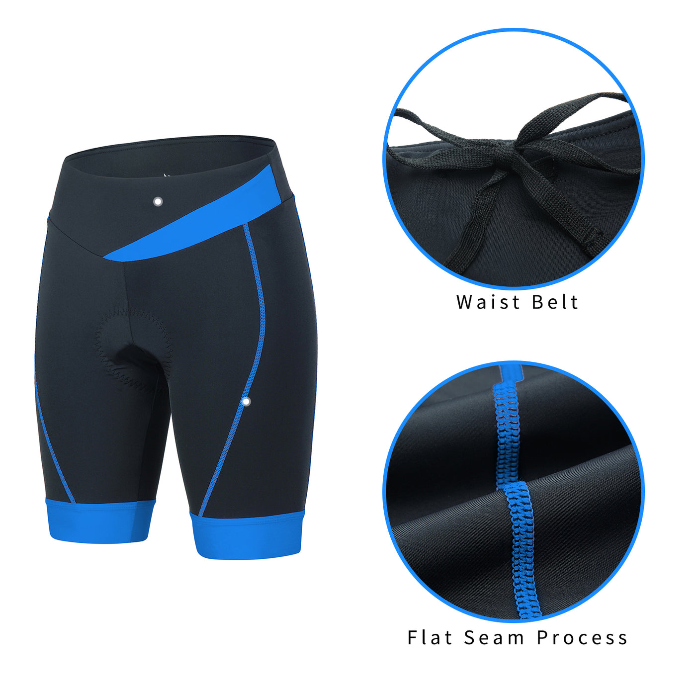 Womens Padding Bike Shorts With 3D Gel For Cycling Spinning Road Bik Beroy